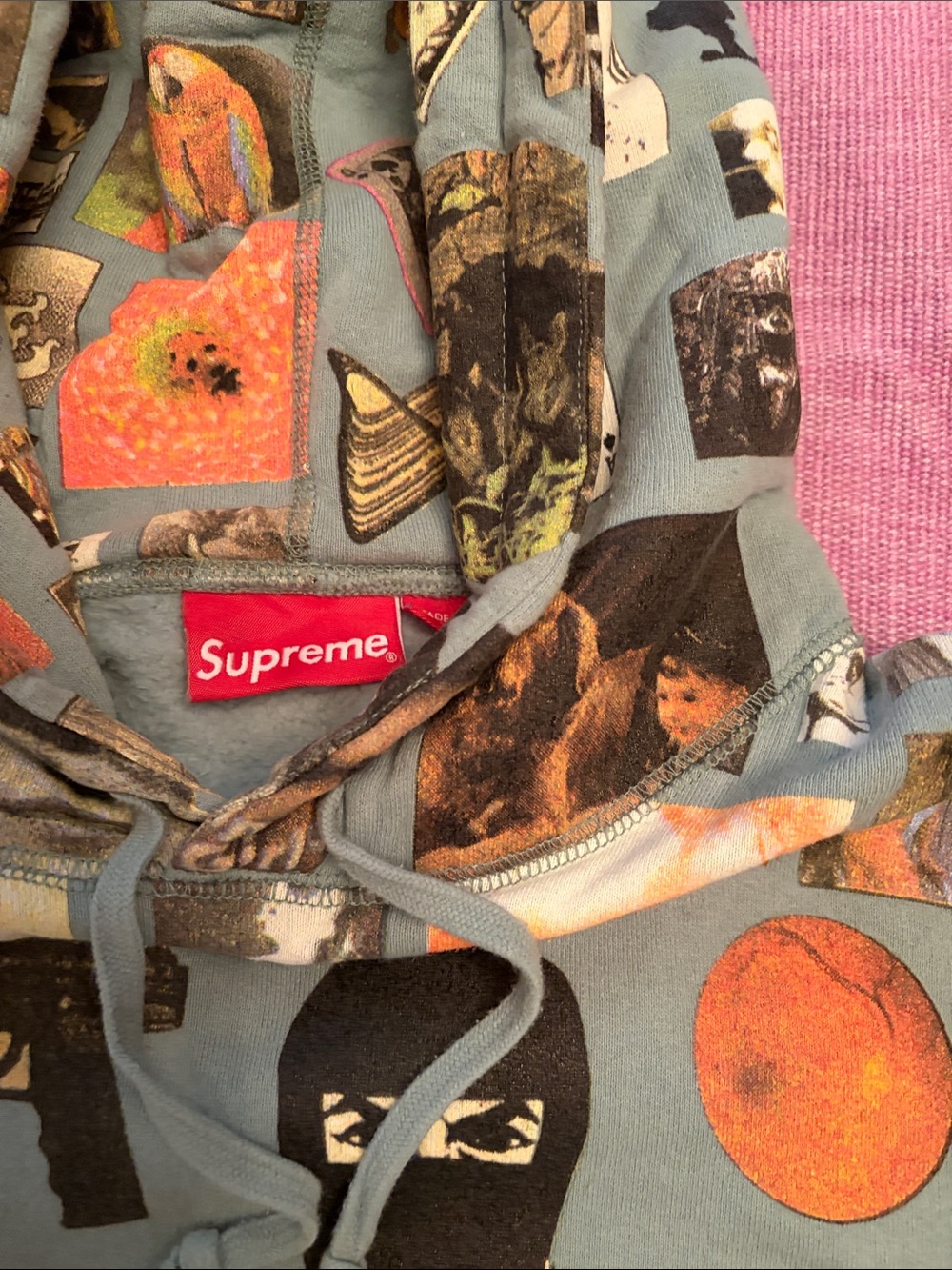 Supreme Thrills graphic photo collage hoodie from 2017. Great condition. - Picture 3 of 4